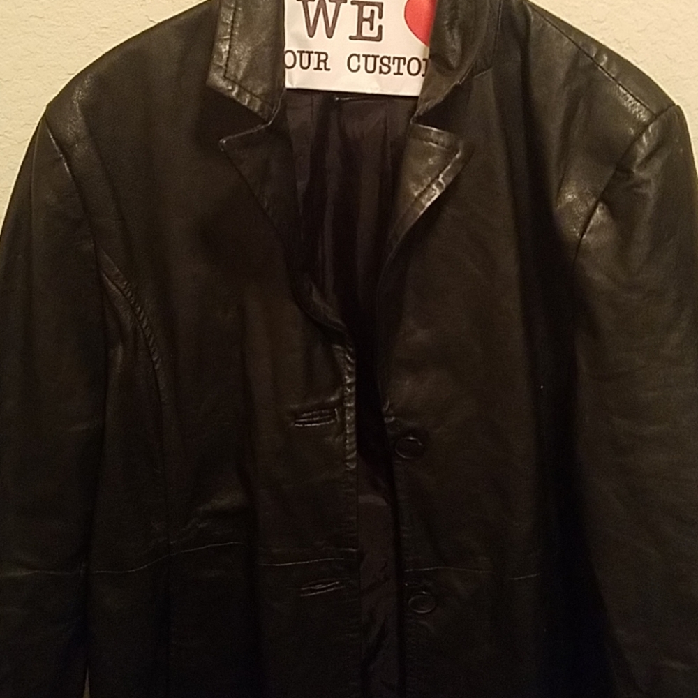 Leather women's jacket